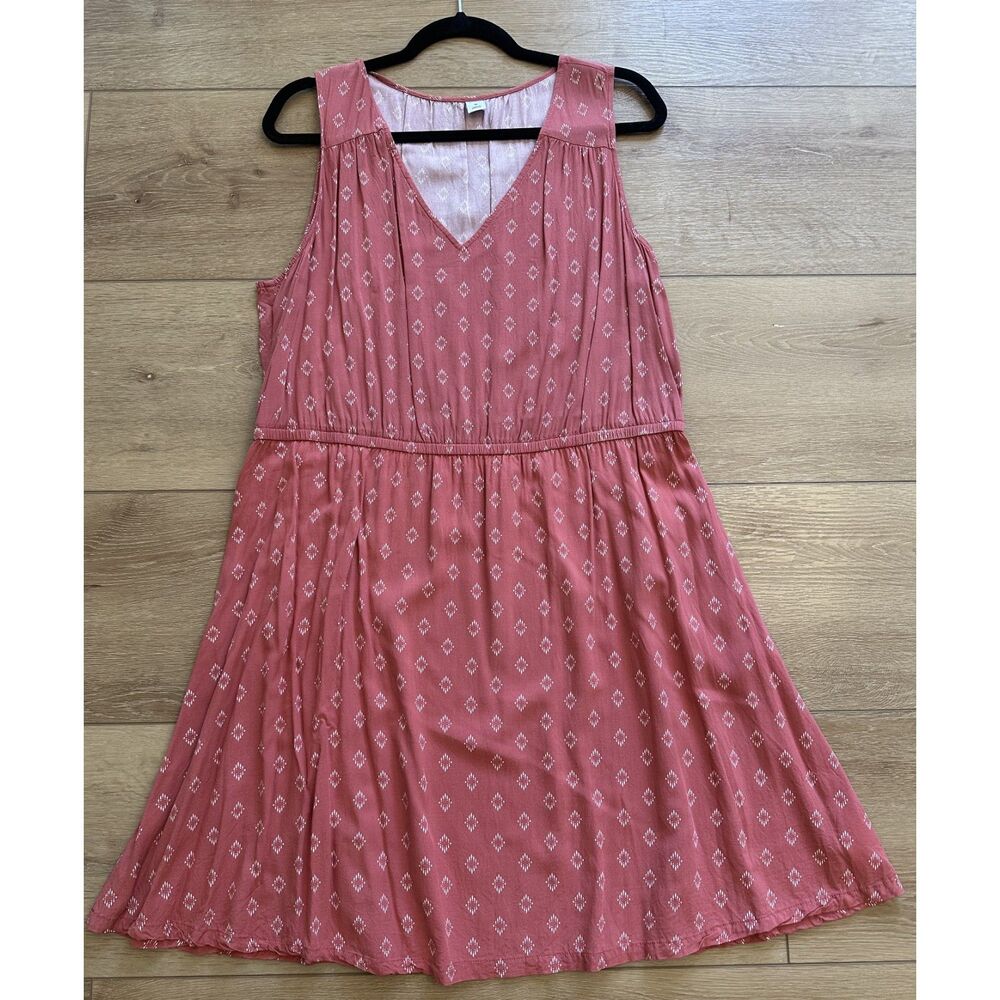 Women's Old Navy Coral Sundress V-Neck Lightweight Size XL EUC!
